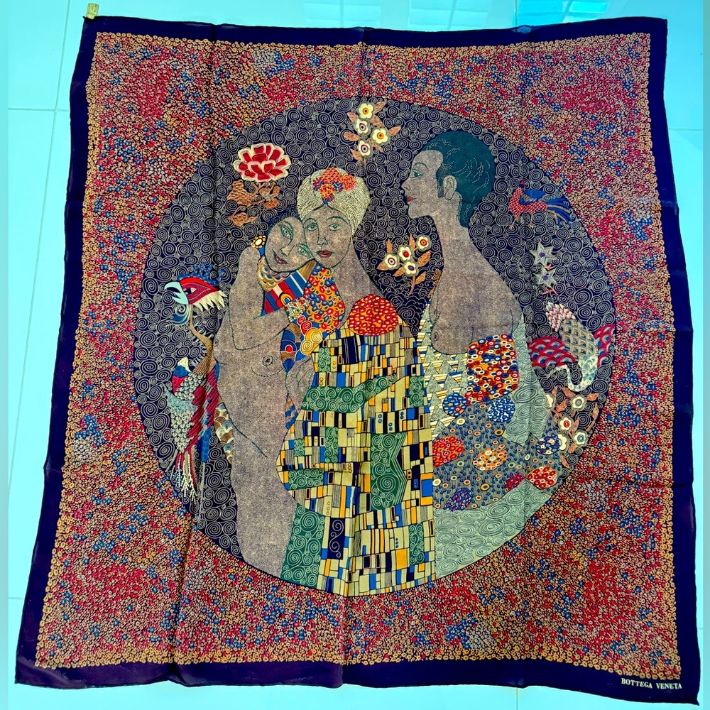 Vintage 1980’s Bottega Venetta silk scarf